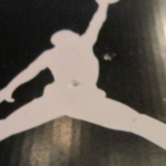 CLASSIC Michael Jordan Air WHITE & BLUE TRIM LACED SIZE 4 SCCOREBOARD BOTTOM - Picture 7 of 7